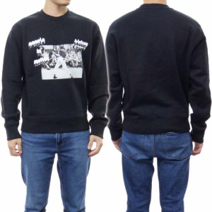 【セール 40％OFF！】MAISON KITSUNE メゾンキツネ メンズトレーナー JM00361KM0019 / OLY PEOPLE IN MOTION RELAXED SWEAT SHIRT ブラッ