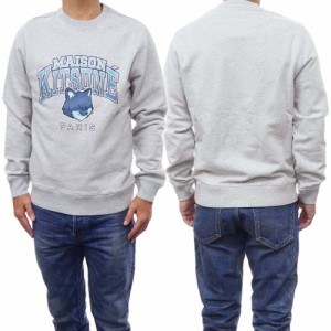 【セール 40％OFF！】MAISON KITSUNE メゾンキツネ メンズトレーナー LM00305KM0001 / CAMPUS FOX REGULAR SWEATSHIRT グレー