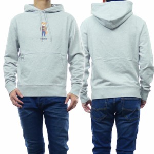 【セール 40％OFF！】MAISON KITSUNE メゾンキツネ メンズプルオーバーパーカー LM00304KM0001 / DORESSED FOX REGULAR HOODIE グレー