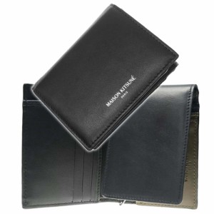 【セール 25％OFF！】MAISON KITSUNE メゾンキツネ 二つ折り財布（小銭入れ付き） LM05345LC0038 / TRIFOLD WALLET ブラック