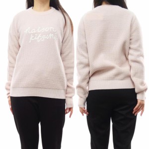 【セール 30％OFF！】MAISON KITSUNE メゾンキツネ レディースニット セーター LW00812KT1063 / HANDWRITING COMFORT JUMPER ピンク