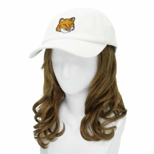 【21％OFF！】MAISON KITSUNE メゾンキツネ レディースキャップ MM06103 WW0096 / LARGE FOX HEAD 6P CAP ホワイト /2024春夏新作