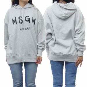 【セール 60％OFF！】MSGM エムエスジーエム レディースプルオーバーパーカー 2000MDM515 200003 グレー