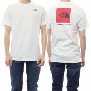 【セール 40％OFF！】THE NORTH FACE ノースフェイス メンズクルーネックTシャツ NF0A2TX2 / M S/S RED BOX TEE ホワイト