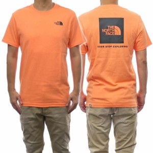 【セール 40％OFF！】THE NORTH FACE ノースフェイス メンズクルーネックTシャツ NF0A2TX2 / M S/S RED BOX TEE オレンジ