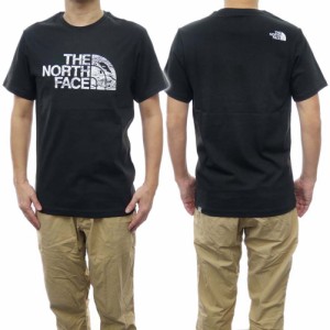 【セール 40％OFF！】THE NORTH FACE ノースフェイス メンズクルーネックTシャツ NF0A827H / M S/S WOODCUT DOME ブラック