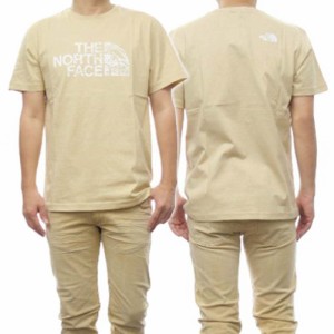 【○％OFF！】THE NORTH FACE ノースフェイス メンズクルーネックTシャツ NF0A87NX / M S/S WOODCUTDOME TEE クリームイエロー /2024春夏