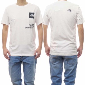 【○％OFF！】THE NORTH FACE ノースフェイス メンズクルーネックTシャツ NF0A882Z / CORDI NATES GRAPHIC TEE アイボリー /2024春夏新作