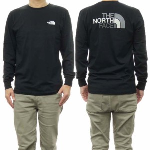 【○％OFF！】THE NORTH FACE ノースフェイス メンズクルーネックロングTシャツ NF0A87N8 / M L/S EASYTEE ブラック /2024春夏新作