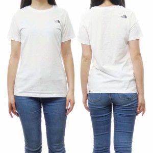 【○％OFF！】THE NORTH FACE ノースフェイス レディースクルーネックTシャツ NF0A87NH / W S/S SIMPLE DOME TEE ホワイト /2024春夏新作