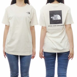【○％OFF！】THE NORTH FACE ノースフェイス レディースクルーネックTシャツ NF0A87NK / W S/S RELAXED REDBOX TEE クリーム /2024春夏
