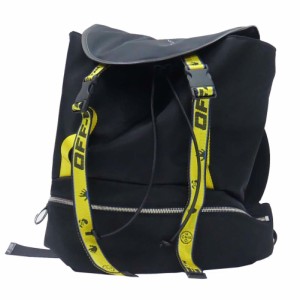 【旧作処分セール 65％OFF！】OFF-WHITE オフホワイト メンズバックパック OW LOGO NYLON BACKPACK / OMNB036521FAB001 ブラック  