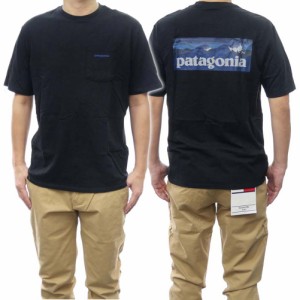 【3％OFF！】PATAGONIA パタゴニア メンズクルーネックTシャツ 37655/M’S BOARDSHORT LOGO POCKET RESPONSIRILITI-TEE INBK ブラック /2