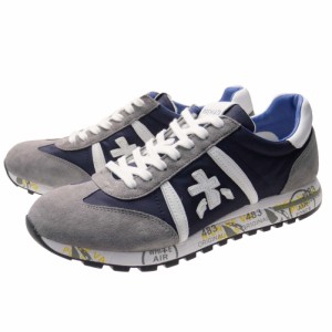 【セール 40％OFF！】PREMIATA プレミアータ メンズローカットスニーカー LUCY 600E（ルーシー） グレー×ネイビー