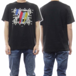 【セール ○％OFF！】PS PAUL SMITH ポールスミス メンズクルーネックTシャツ M2R 011R HP3192 ブラック