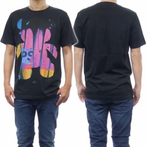 【○％OFF！】PS PAUL SMITH ポールスミス メンズクルーネックTシャツ M2R 011R MP4551 ブラック /2024春夏新作