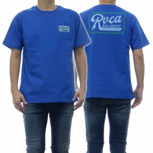 【セール 45％OFF！】RVCA ルーカ メンズクルーネックTシャツ MUSTANG SS / BA041-215 ブルー