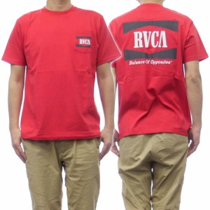 【セール 40％OFF！】RVCA ルーカ メンズクルーネックTシャツ OPEN RANGE TEE / BB041-204 レッド  