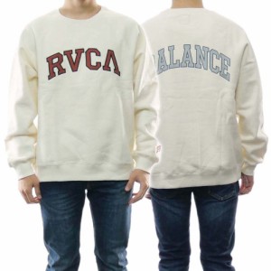 【セール 35％OFF！】RVCA ルーカ メンズトレーナー BC042-034 / BALANCED CREW アイボリー