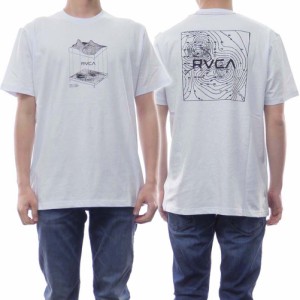 【セール 40％OFF！】RVCA ルーカ メンズクルーネックTシャツ TOPOGRAPHIC ST / BC041-251 ホワイト