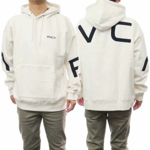 【セール 25％OFF！】RVCA ルーカ メンズプルオーバーパーカー BD042-158 / FAKE RVCA HOODIE オフホワイト