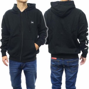 【セール 25％OFF！】RVCA ルーカ メンズジップアップパーカー BD042-022 / GRAPHIC HOODIE ブラック