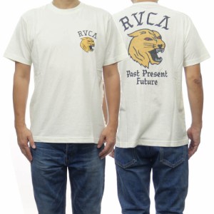 【セール 30％OFF！】RVCA ルーカ メンズクルーネックTシャツ BD041225 / MASCOT SS オフホワイト