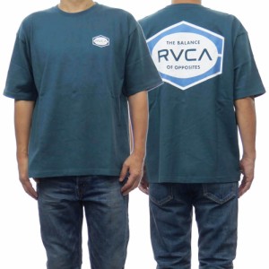 【セール 30％OFF！】RVCA ルーカ メンズクルーネックTシャツ BD041224 / INDUSTRIAL SS マリンブルー