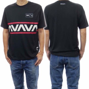 【セール 30％OFF！】RVCA ルーカ メンズクルーネックTシャツ BD041211 / VA BANDED HAWAII ブラック