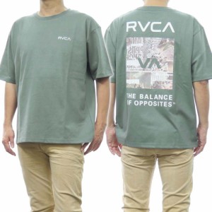 【9％OFF！】RVCA ルーカ メンズクルーネックTシャツ BE041224 / THRASHED BOX RVCA TEE モスグリーン /2024春夏新作