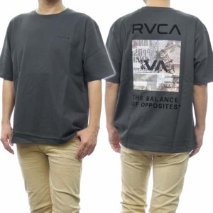 【9％OFF！】RVCA ルーカ メンズクルーネックTシャツ BE041224 / THRASHED BOX RVCA TEE チャコールグレー /2024春夏新作