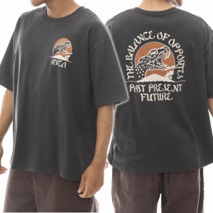 【9％OFF！】RVCA ルーカ メンズクルーネックTシャツ BE041232 / WHISKEY BITE TEE ブラック /2024春夏新作