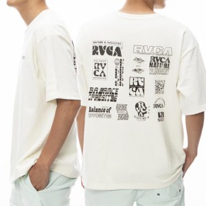 【9％OFF！】RVCA ルーカ メンズクルーネックTシャツ BE041238 / BILL BOARD SS ホワイト /2024春夏新作