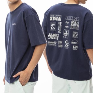 【9％OFF！】RVCA ルーカ メンズクルーネックTシャツ BE041238 / BILL BOARD SS ネイビー /2024春夏新作