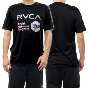 【8％OFF！】RVCA ルーカ メンズクルーネックTシャツ BE041214 / SAGE VAUGHN ANP ブラック /2024春夏新作