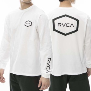 【6％OFF！】RVCA ルーカ メンズクルーネックロングTシャツ BE041801 / HEX SORF LS ホワイト /2024春夏新作
