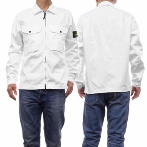 【36％OFF！】STONE ISLAND ストーンアイランド メンズブルゾン 10812 ホワイト /2024春夏新作