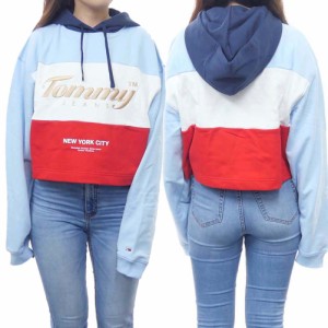 【セール 50％OFF！】TOMMY JEANS トミージーンズ レディースプルオーバーパーカー DW0DW13831 マルチカラー