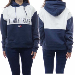 【セール 55％OFF！】TOMMY JEANS トミージーンズ レディースプルオーバーパーカー DW0DW14345 ネイビー