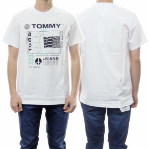 【セール 60％OFF！】TOMMY JEANS トミージーンズ メンズクルーネックTシャツ DM0DM12392 ホワイト