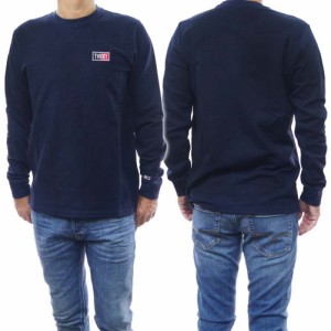 【セール 50％OFF！】TOMMY JEANS トミージーンズ メンズクルーネックロングTシャツ DM0DM16884 ネイビー