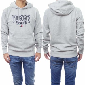 【セール 50％OFF！】TOMMY JEANS トミージーンズ メンズプルオーバーパーカー DM0DM16792 グレー