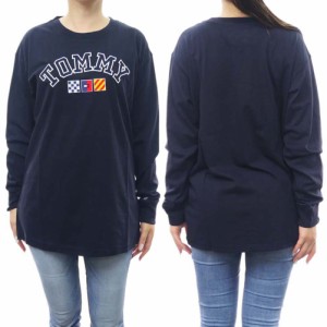 【セール 40％OFF！】TOMMY JEANS トミージーンズ レディースクルーネックロングTシャツ DW16168 ネイビー