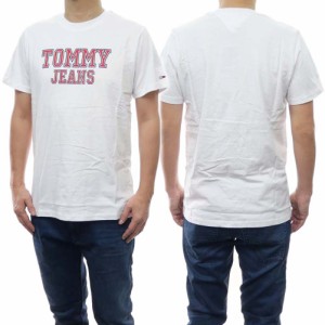 【セール 50％OFF！】TOMMY JEANS トミージーンズ メンズクルーネックTシャツ DM0DM16405 ホワイト