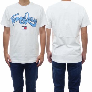 【セール 42％OFF！】TOMMY JEANS トミージーンズ メンズクルーネックTシャツ DM0DM16403 ホワイト