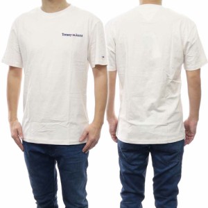 【セール 50％OFF！】TOMMY JEANS トミージーンズ メンズクルーネックTシャツ DM0DM15790 オフホワイト