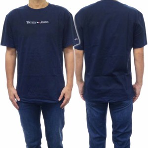 【セール 42％OFF！】TTOMMY JEANS トミージーンズ メンズクルーネックTシャツ DM0DM14984 ネイビー