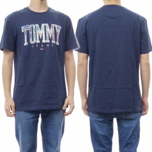 【セール 50％OFF！】TOMMY JEANS トミージーンズ メンズクルーネックTシャツ DM0DM15666 ネイビー