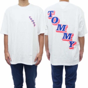 【セール 50％OFF！】TOMMY JEANS トミージーンズ メンズクルーネックTシャツ DM0DM336152 ホワイト