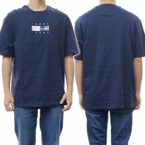 【セール 50％OFF！】TOMMY JEANS トミージーンズ メンズクルーネックTシャツ DM0DM15651 ネイビー